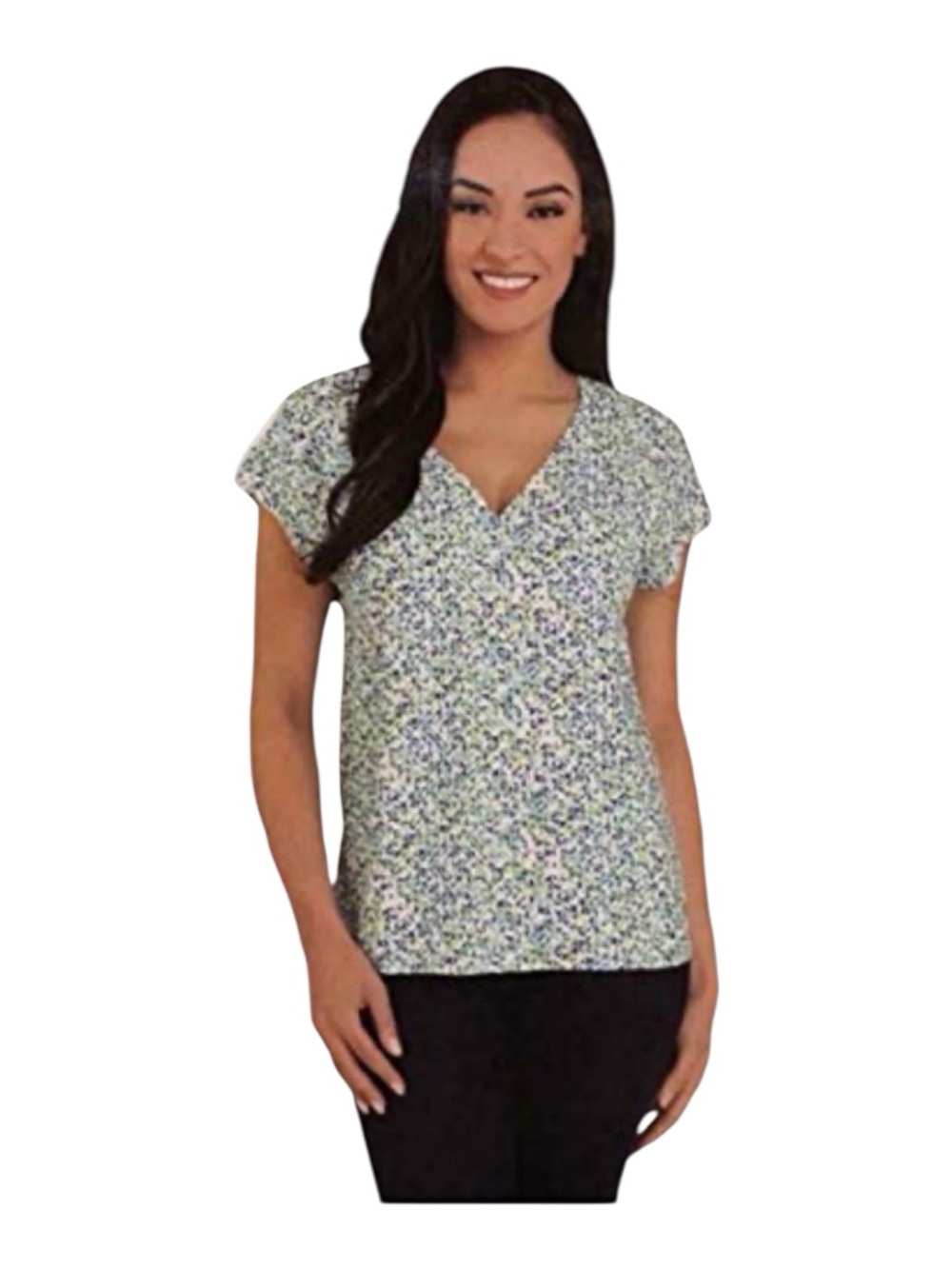 ❤️3/$15 Hilary Radley V-Neck Cap Sleeve Top - L